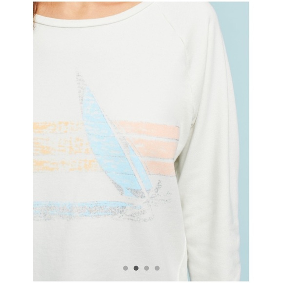 Anthropologie Sol Angeles Sunset Tunic Sweatshirt Sunset Surf Size Small Anthro - Picture 3 of 9